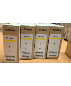 PFI-710Y / 2357C001 Canon уцененный оригинальный желтый картридж для плоттера Canon iPF TX-2000 / 3000 / 4000
